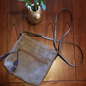NWOT Maurices Grey crossbody bag